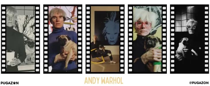 andy warhol and pugs