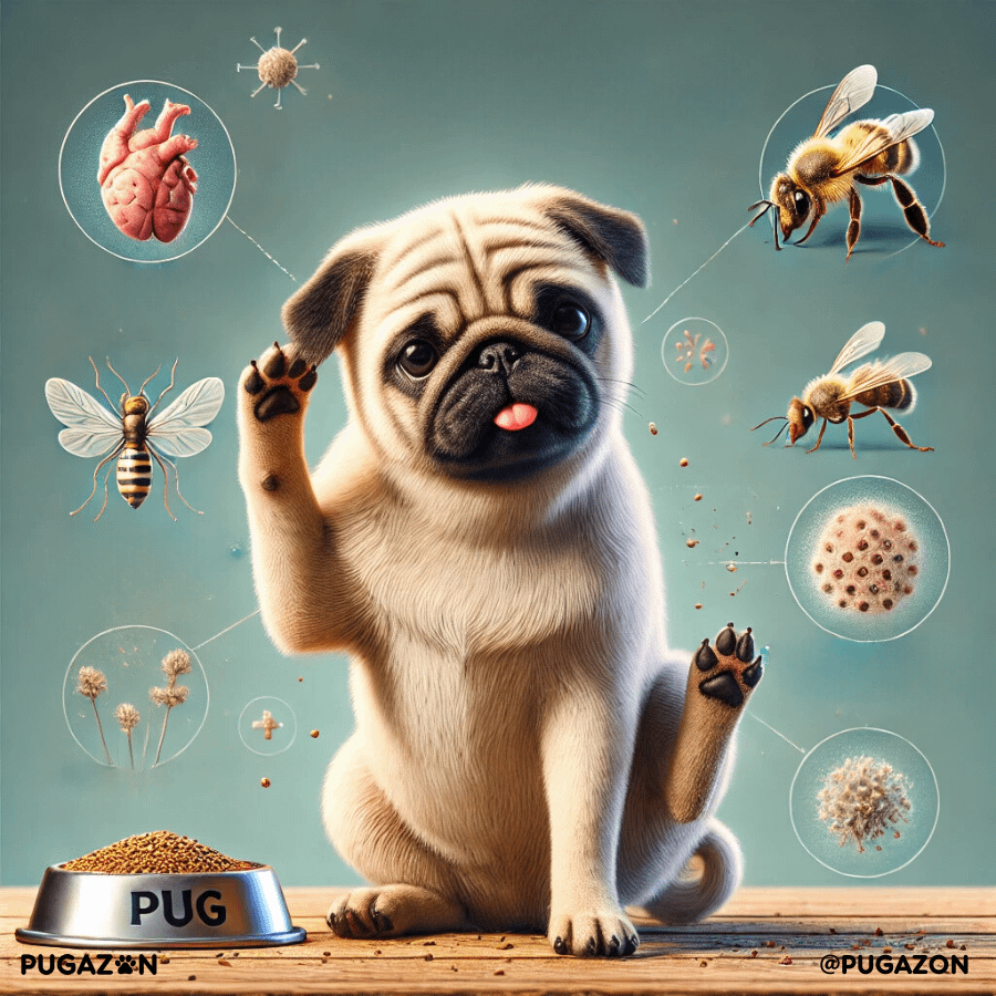 types of allergies with pugs