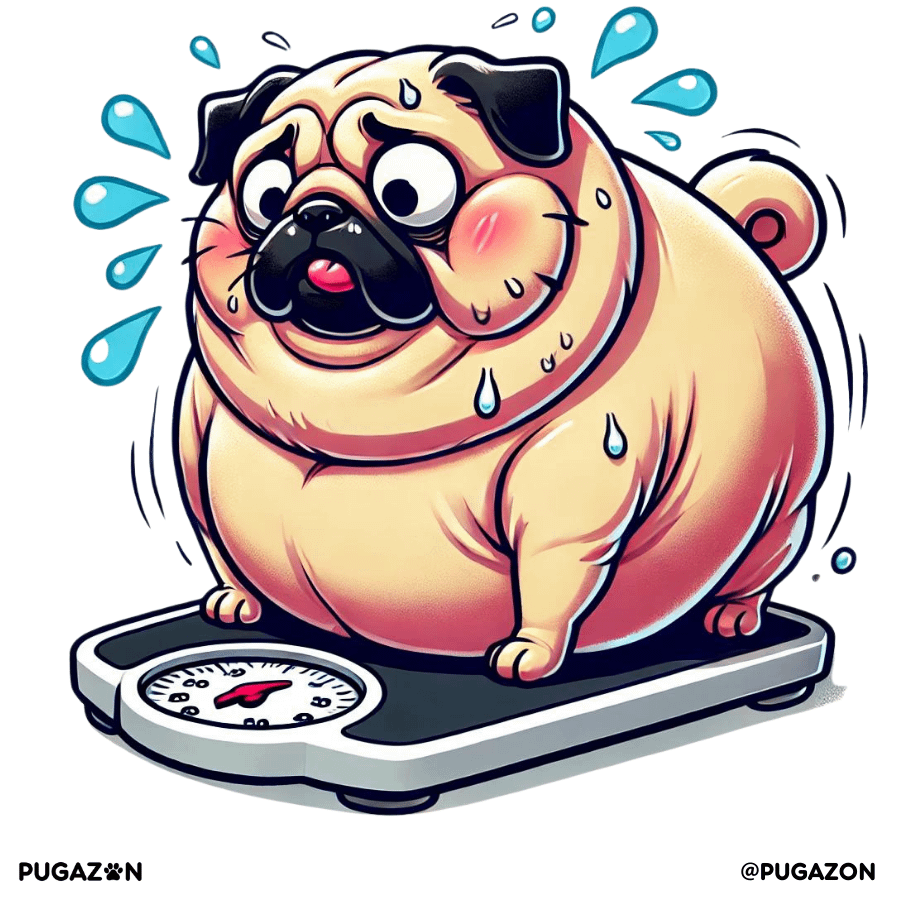 signs your pug is overweight