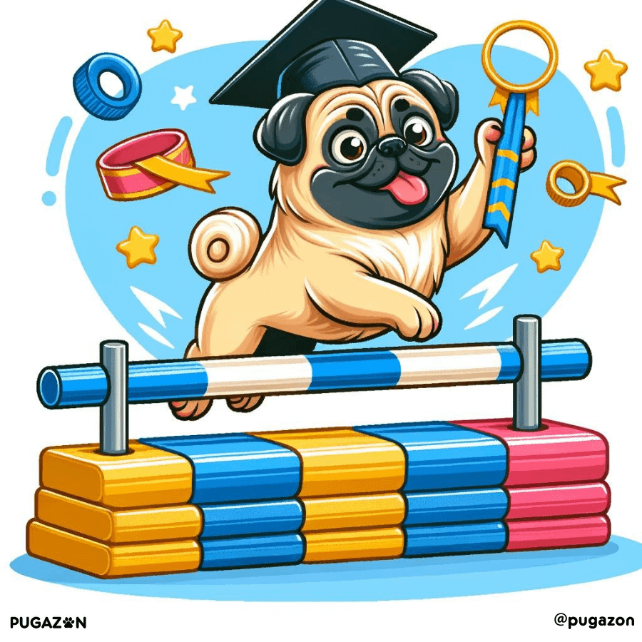 mental stimulation and trick training for pugs