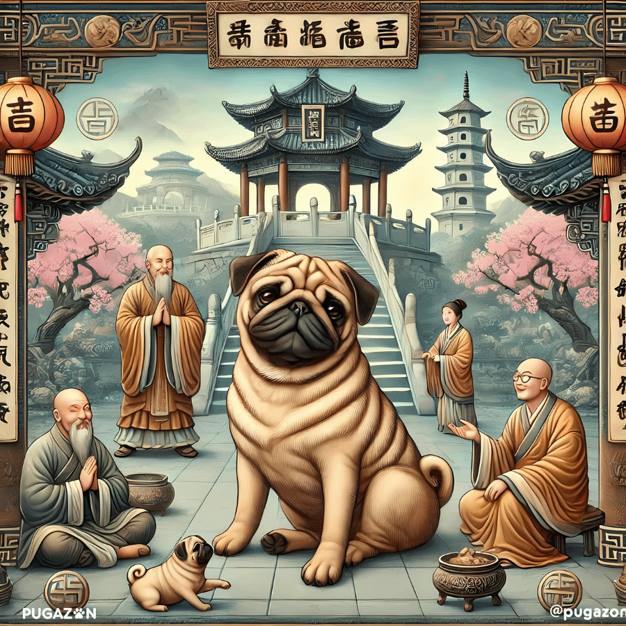 Pugs as symbols of good luck and fortune in ancient China